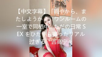 【中文字幕】「暇やから、またしようか？」ワンルームの一室で同栖中…ただの日常 SEX をひたすら撮ったリアル过ぎる　吉高宁々