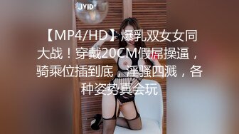 【MP4/HD】爆乳双女女同大战！穿戴20CM假屌操逼，骑乘位插到底，淫骚四溅，各种姿势真会玩