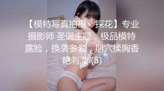 【模特写真拍摄丶探花】专业摄影师 圣诞主题，极品模特露脸，换装多套，掰穴揉胸香艳刺激 (8)