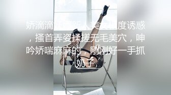 娇滴滴妩媚新人美女极度诱惑，搔首弄姿揉搓无毛美穴，呻吟娇喘麻麻的，刚刚好一手抓奶子