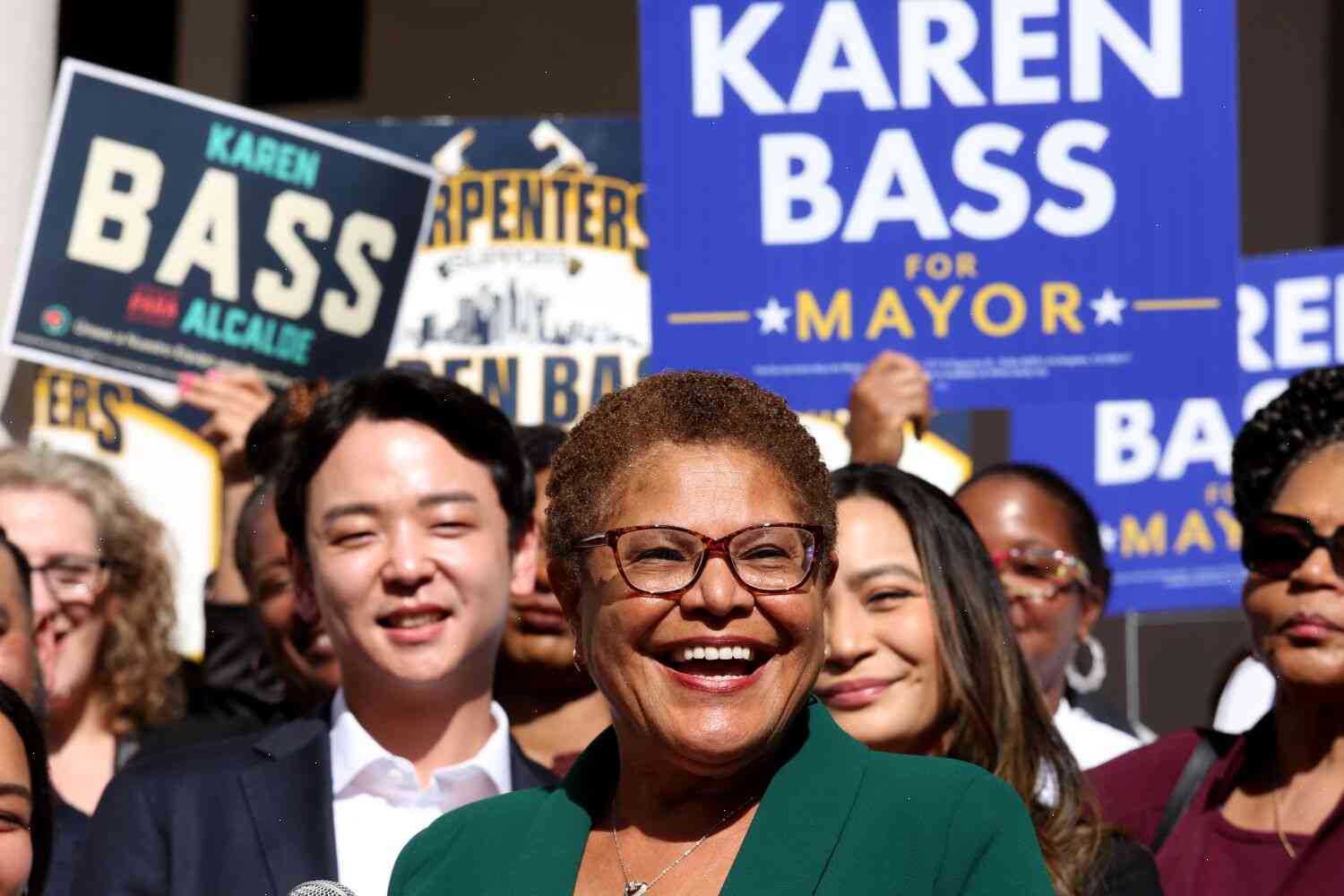 Karen Bass, the first African American woman elected mayor, joins the race for the 48th mayor