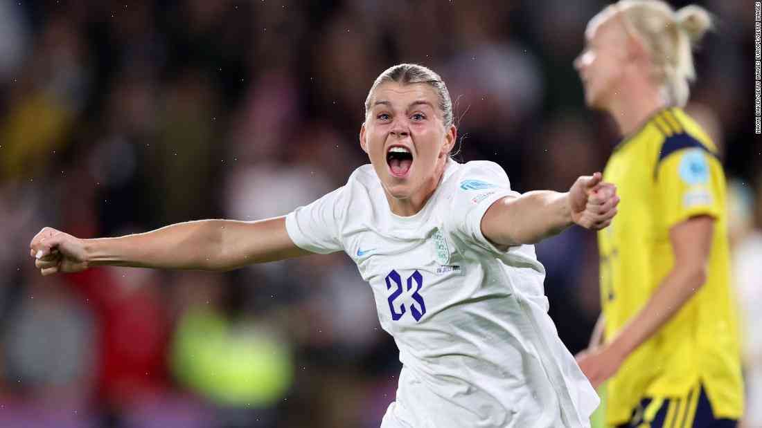 Alessia Russo, 12, made her debut for England in Baku